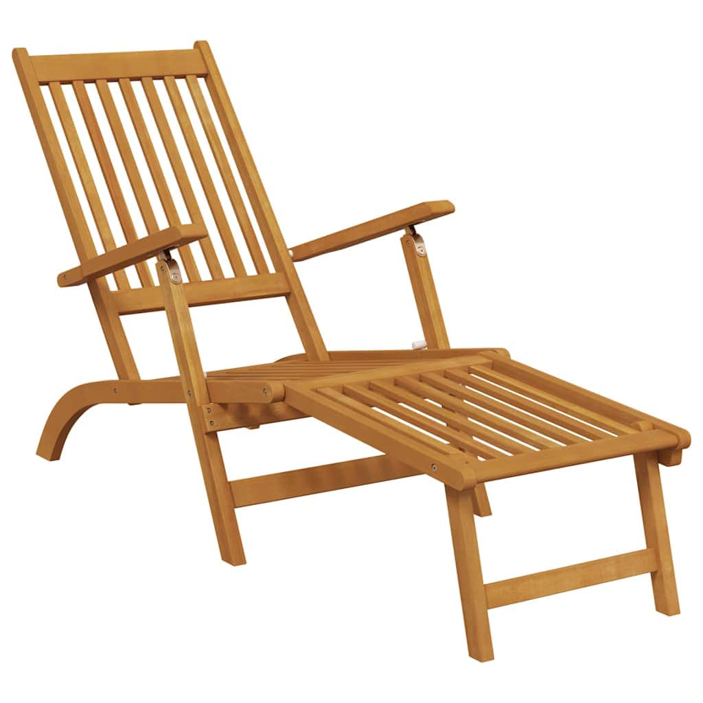 Functional Outdoor Deck Chairs with Footrests Living Space Upgrade Evening