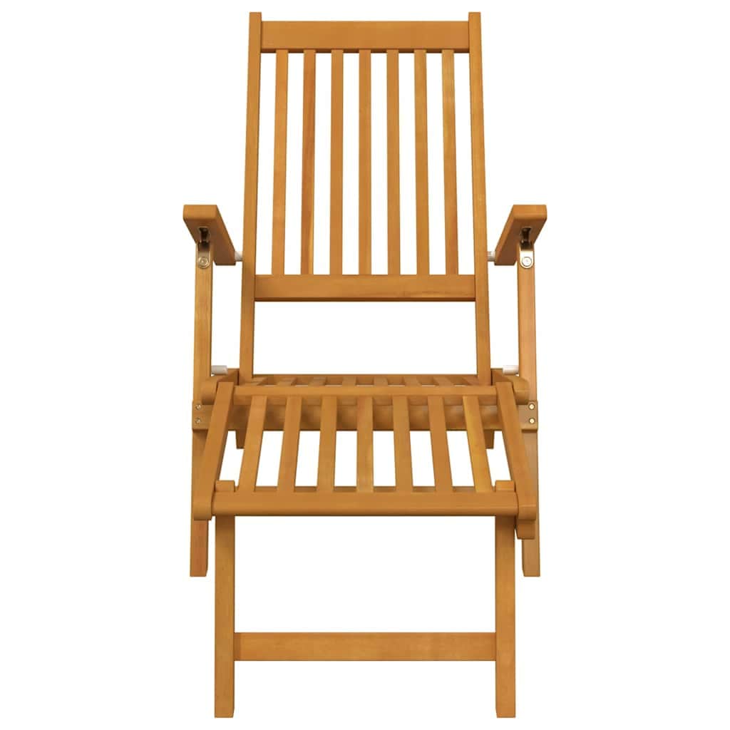 Functional Outdoor Deck Chairs with Footrests Living Space Upgrade Evening