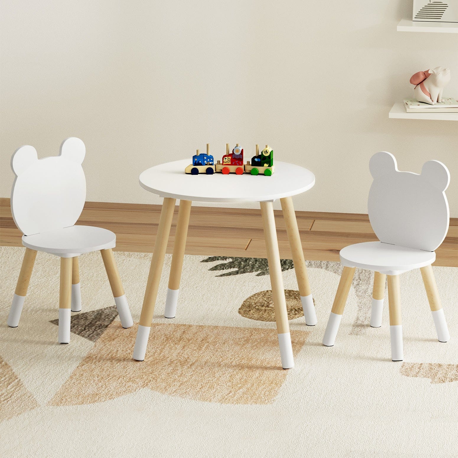 Versatile Kids Table and Chairs Set - 3 Piece with Kid's Desks - photo 8