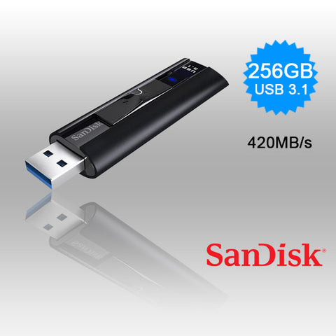 Sandisk Cz880 Extreme Pro Usb 3.1 420/380mb/s  Solid State Flash Drive 256 Gb Sdcz880-256 G