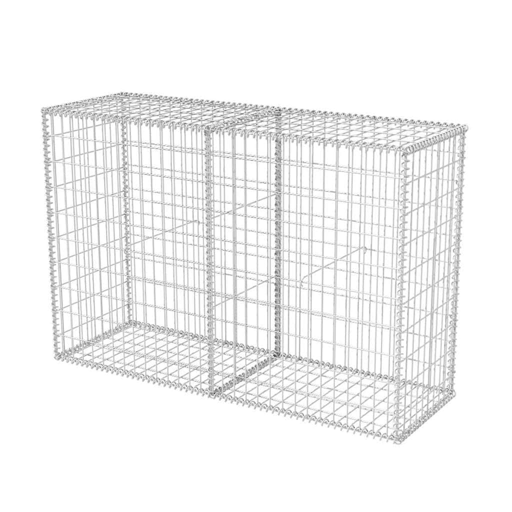 Gabion Basket Galvanised Steel  (Silver)