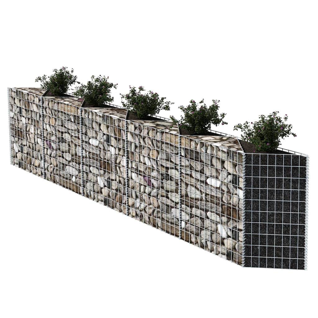 Gabion Basket Galvanised Steel (Silver)