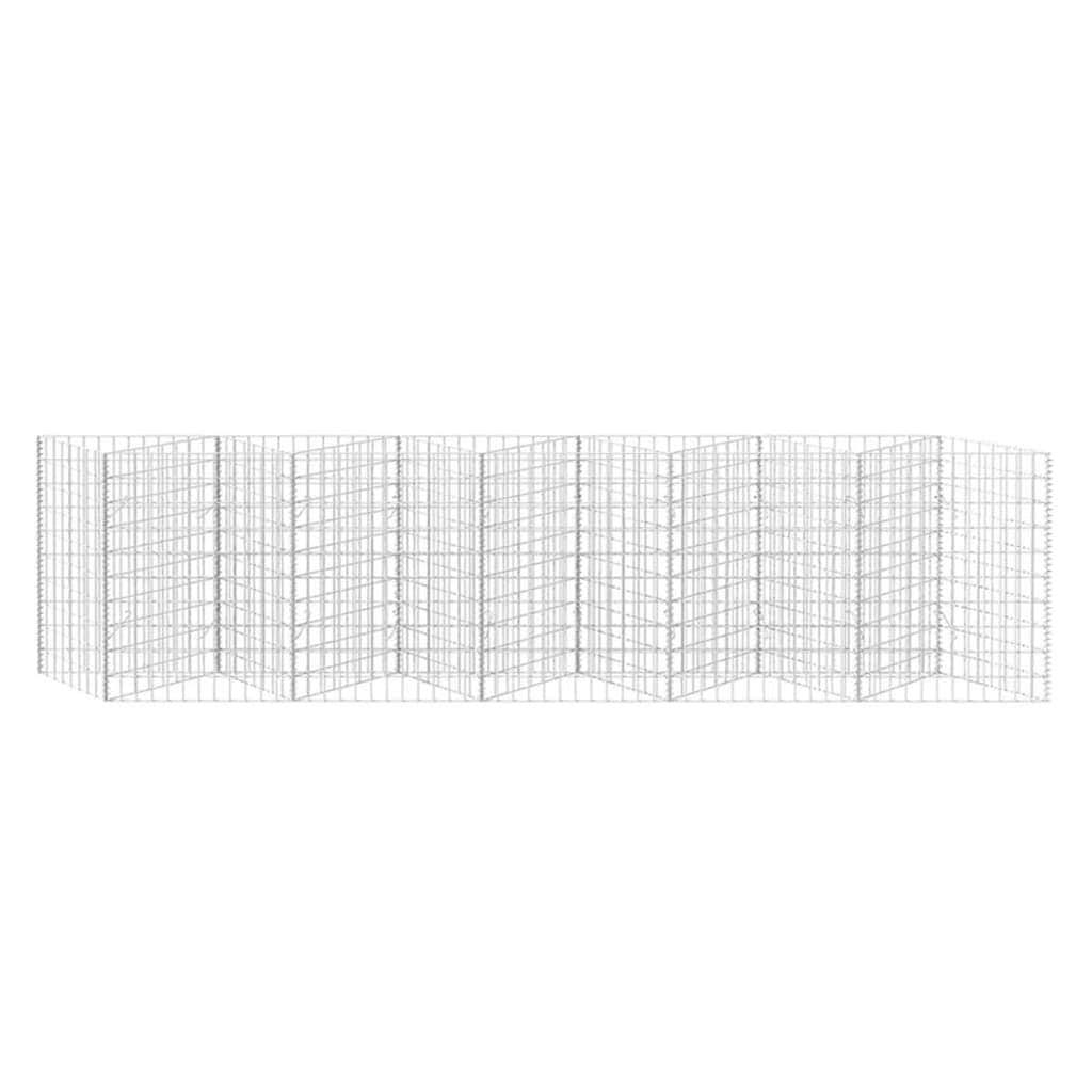 Gabion Basket Galvanised Steel (Silver)