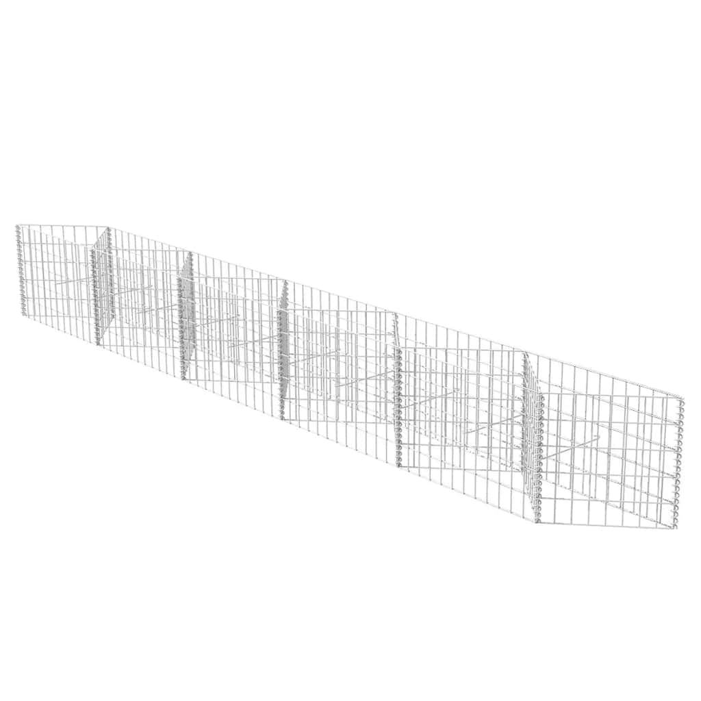 Gabion Basket Galvanised Steel -  Silver