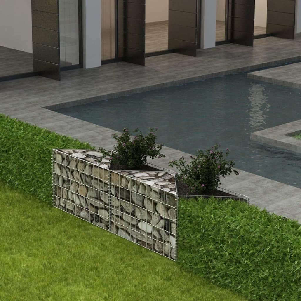 Gabion Basket Galvanised Steel -- Silver