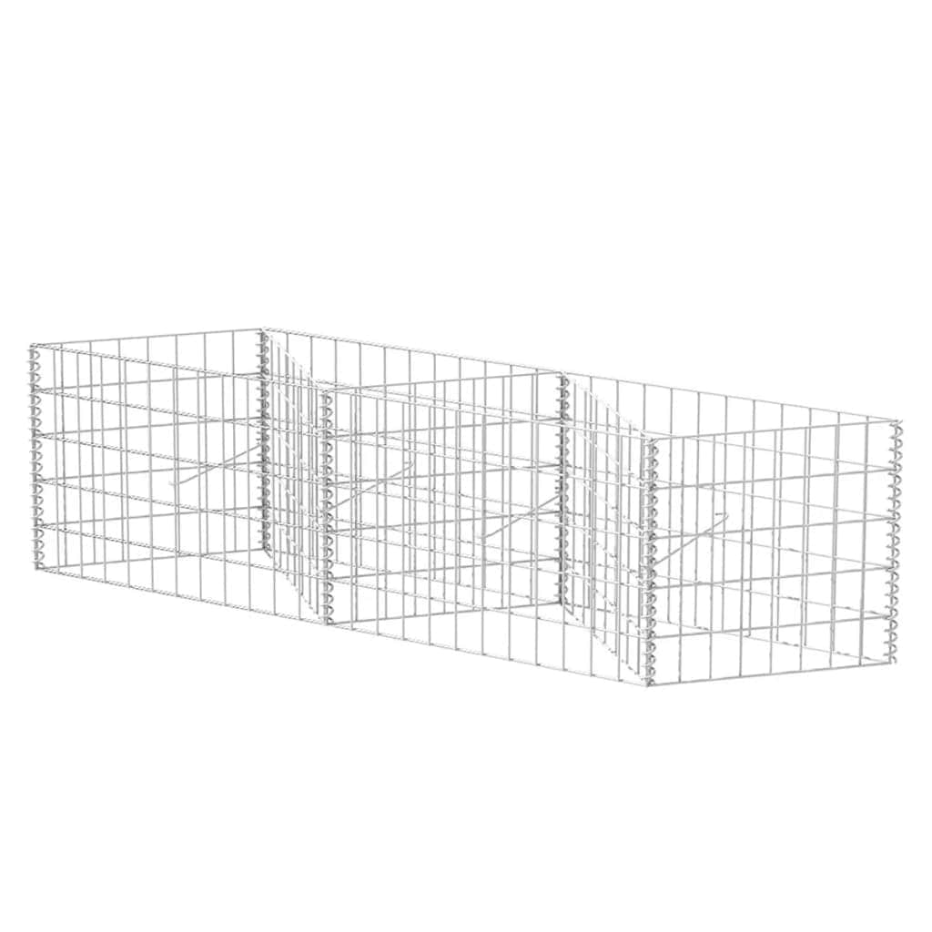 Gabion Basket Galvanised Steel -- Silver