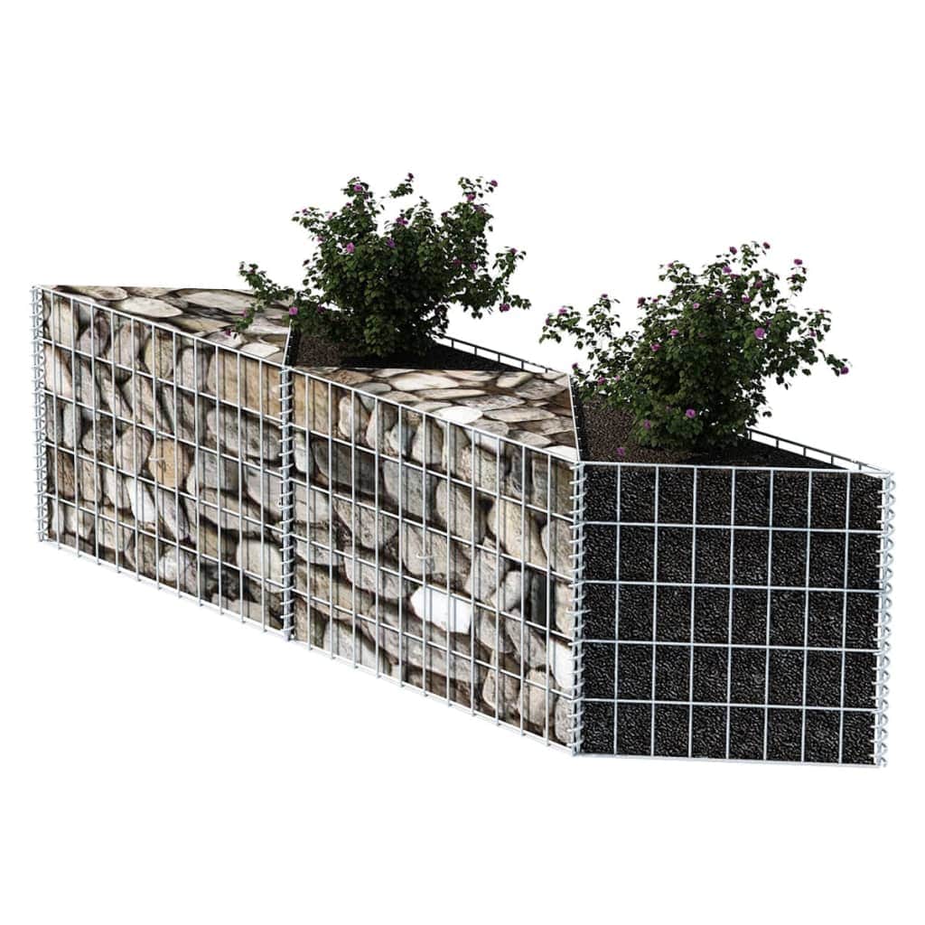 Gabion Basket Galvanised Steel -- Silver