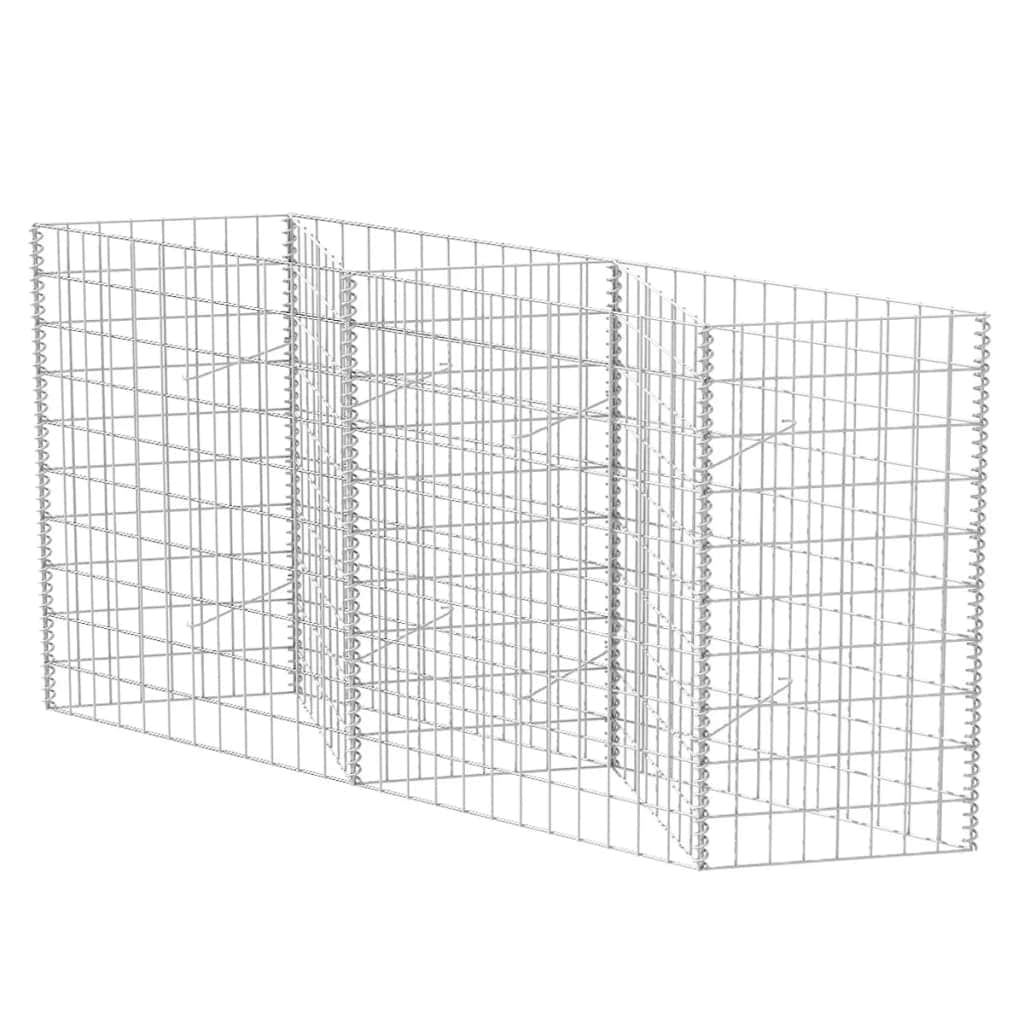 Gabion Basket Galvanised Steel  "Silver"