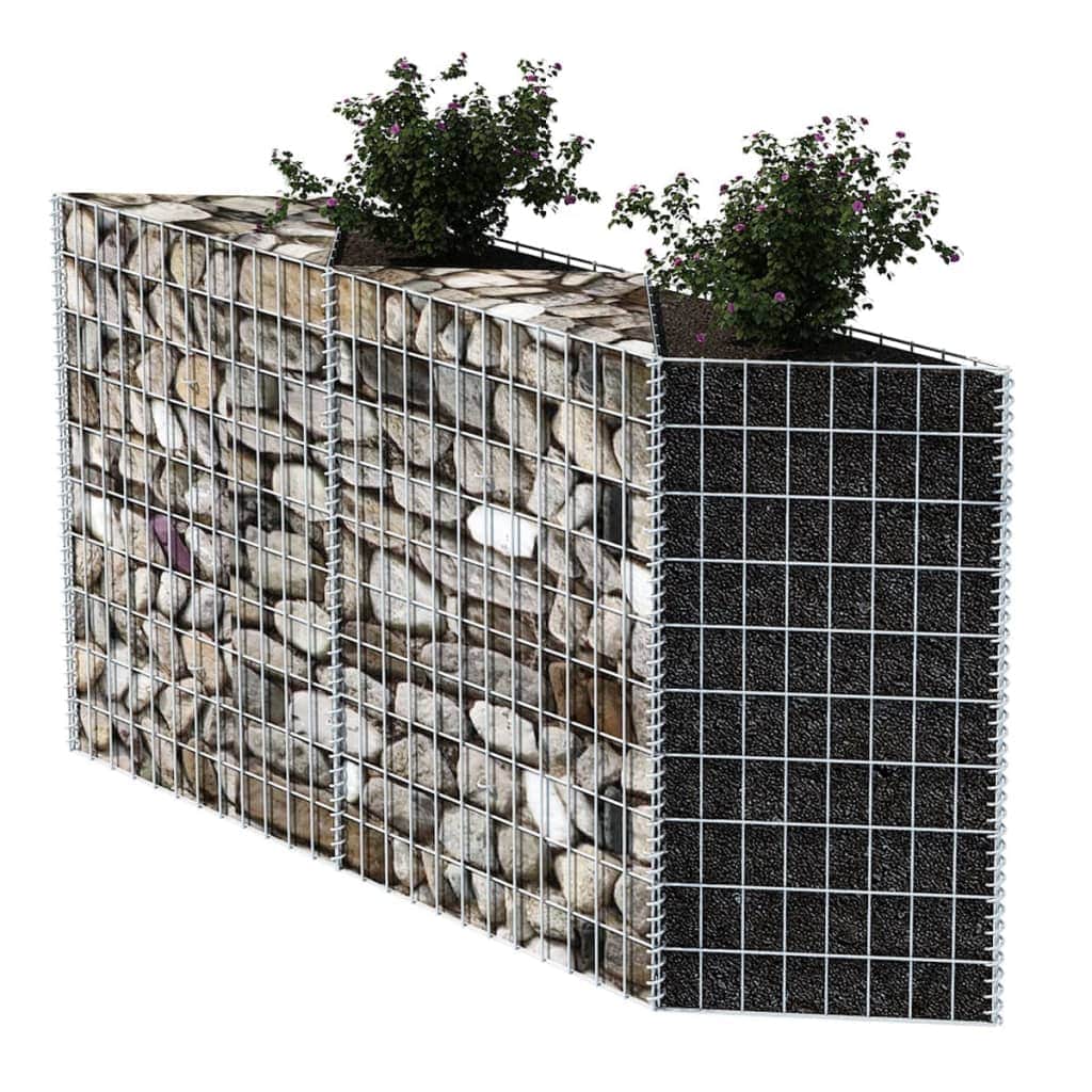 Gabion Basket Galvanised Steel  "Silver"