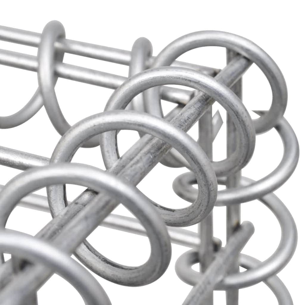 Gabion Basket Galvanised Steel  "Silver"