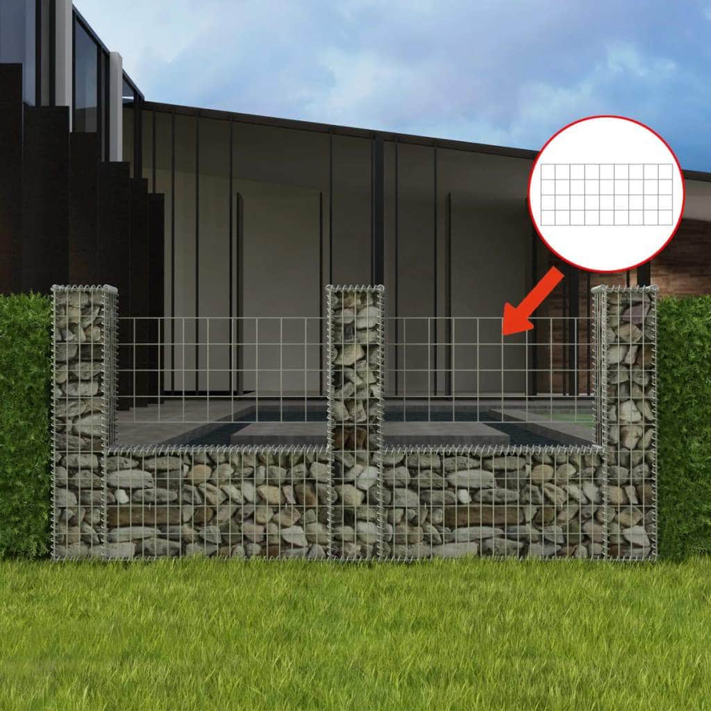 Gabion Basket U-Shape Galvanised Steel   M