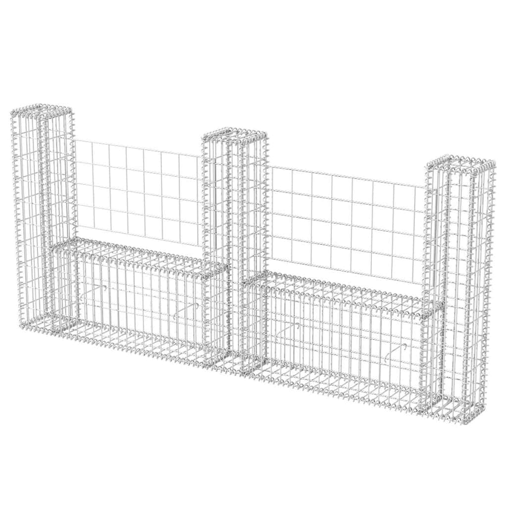 Gabion Basket U-Shape Galvanised Steel   M