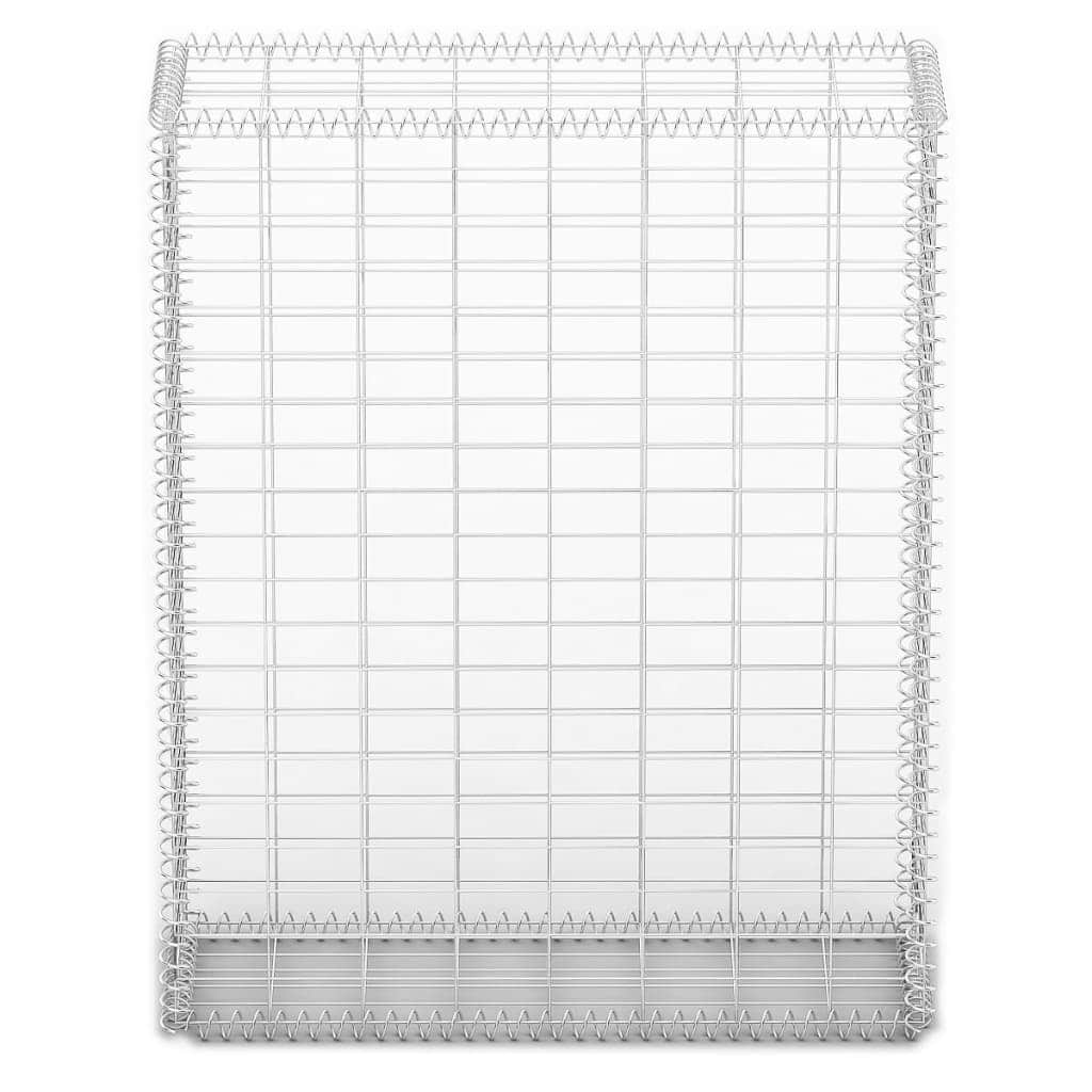 Gabion Basket with Lids Galvanised Wire L