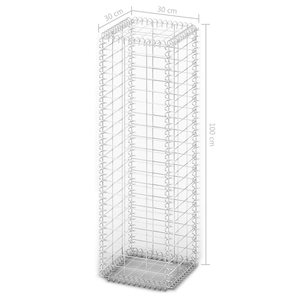 Gabion Basket with Lids Galvanised Wire S