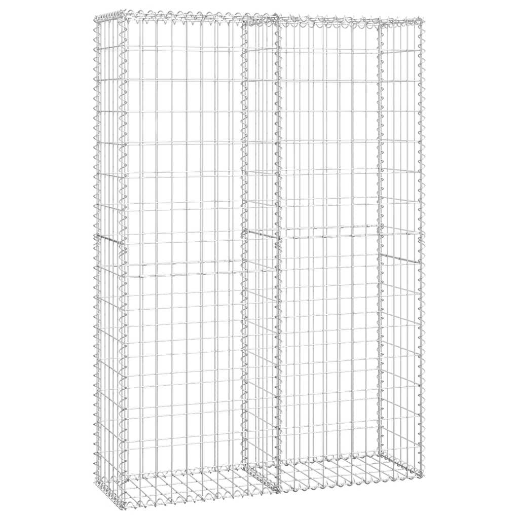 Gabion Basket with Lids Galvanised Wire XXL