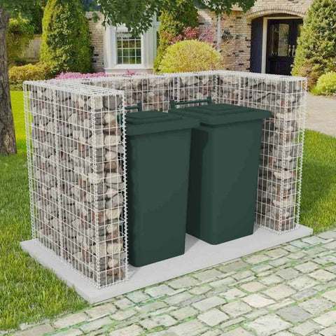 Gabion Double Wheelie Bin Surround Stee M