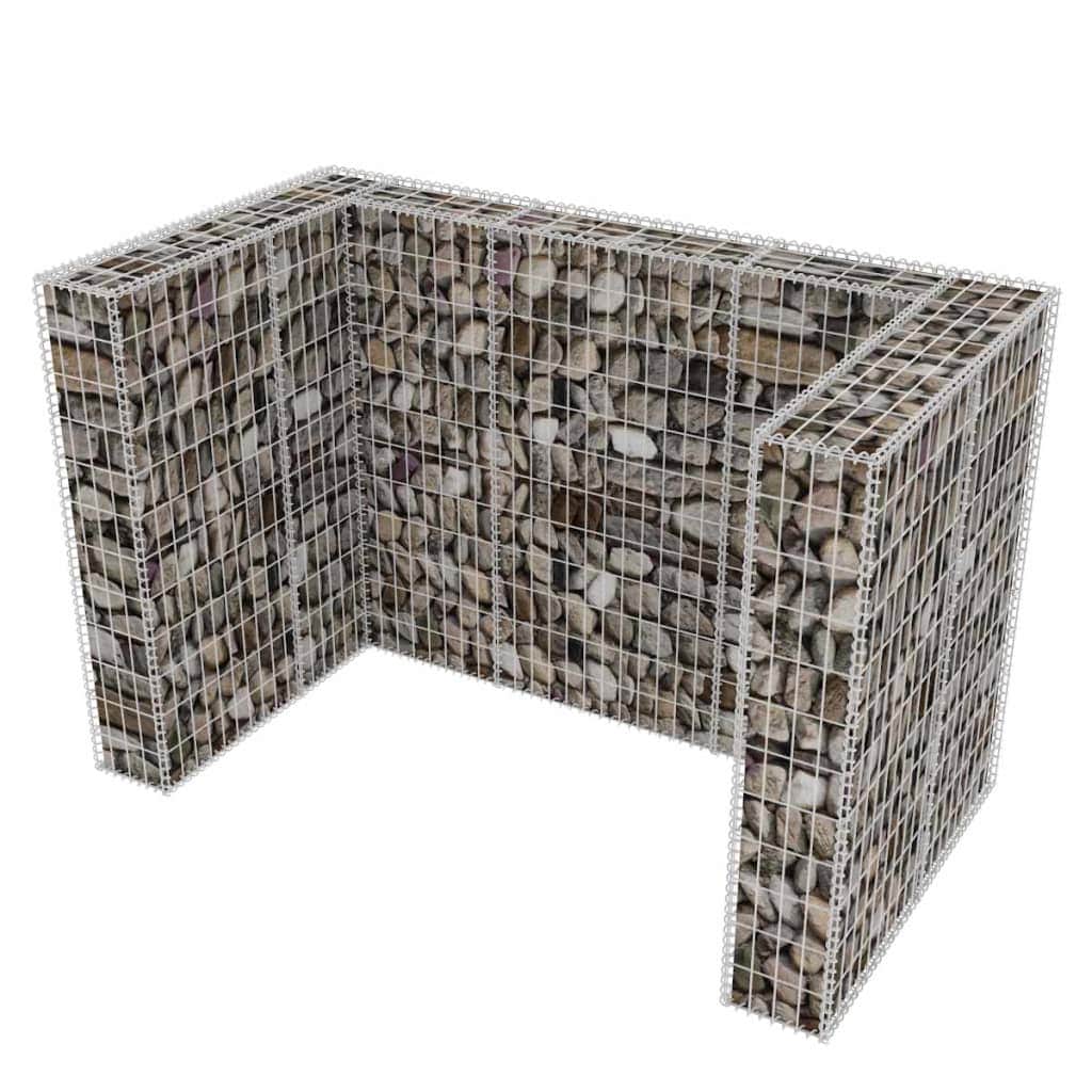 Gabion Double Wheelie Bin Surround Stee M