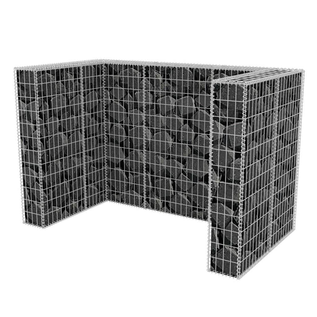 Gabion Double Wheelie Bin Surround Stee M