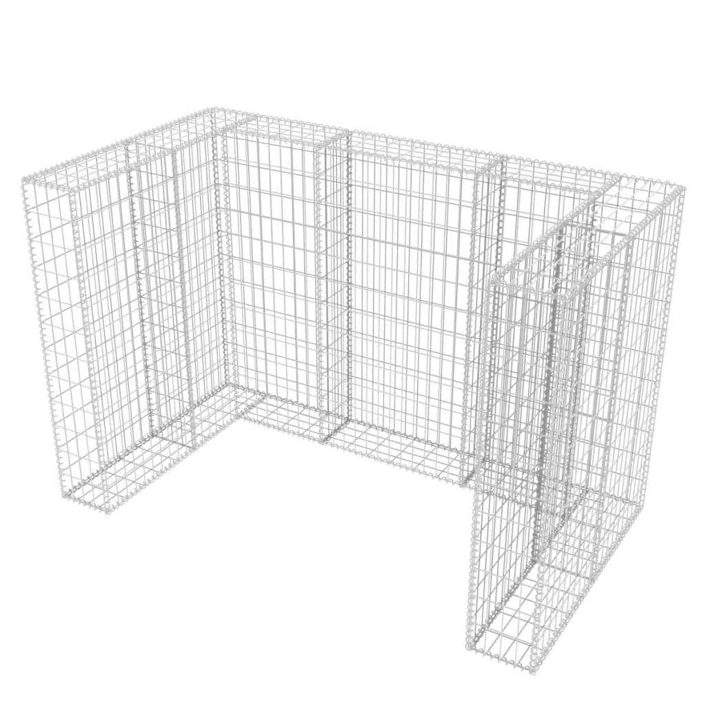 Gabion Double Wheelie Bin Surround Stee M