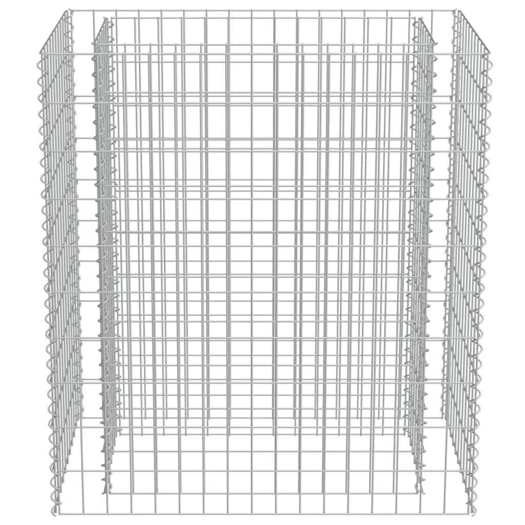 Gabion Planter Galvanised Steel-Colour Silver
