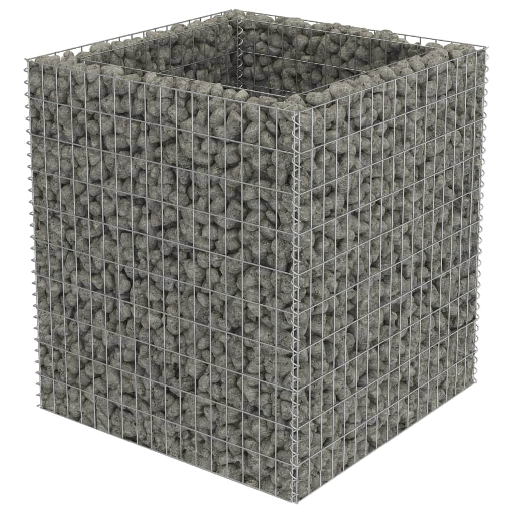 Gabion Planter Galvanised Steel  (Silver)