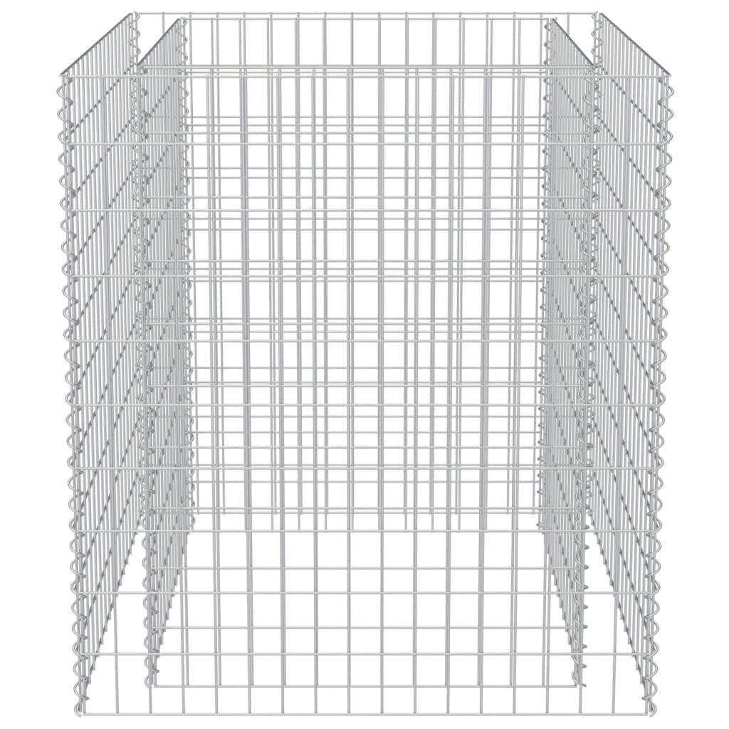 Gabion Planter Galvanised Steel  (Silver)