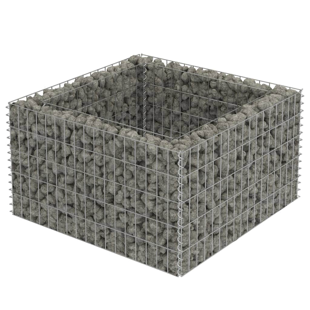 Gabion Planter Galvanised Steel  [Silver]