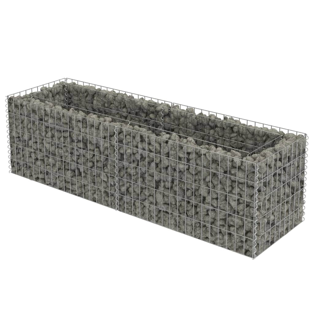 Gabion Planter Galvanised Steel "Silver"