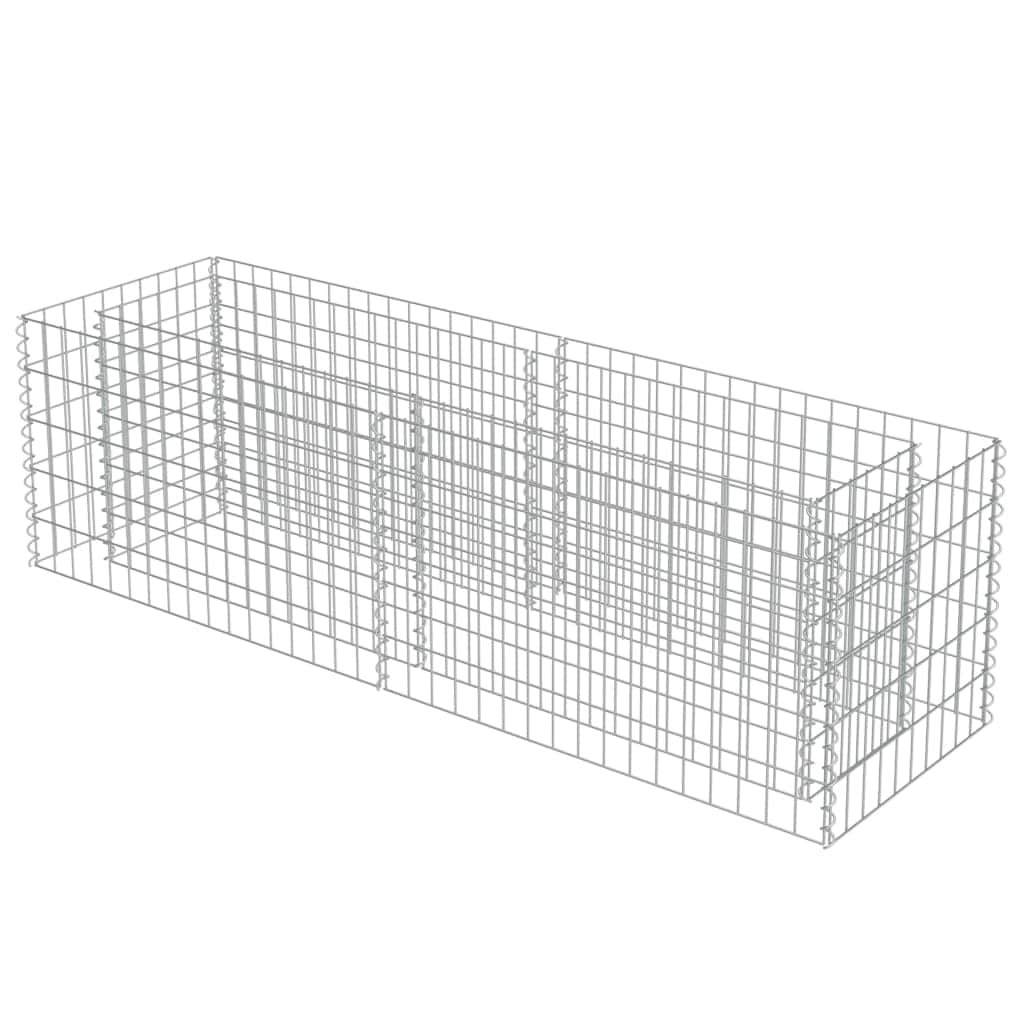 Gabion Planter Galvanised Steel "Silver"