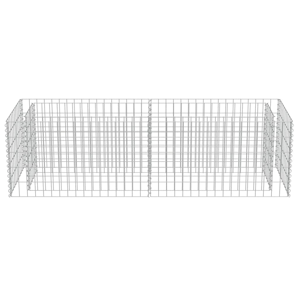 Gabion Planter Galvanised Steel "Silver"