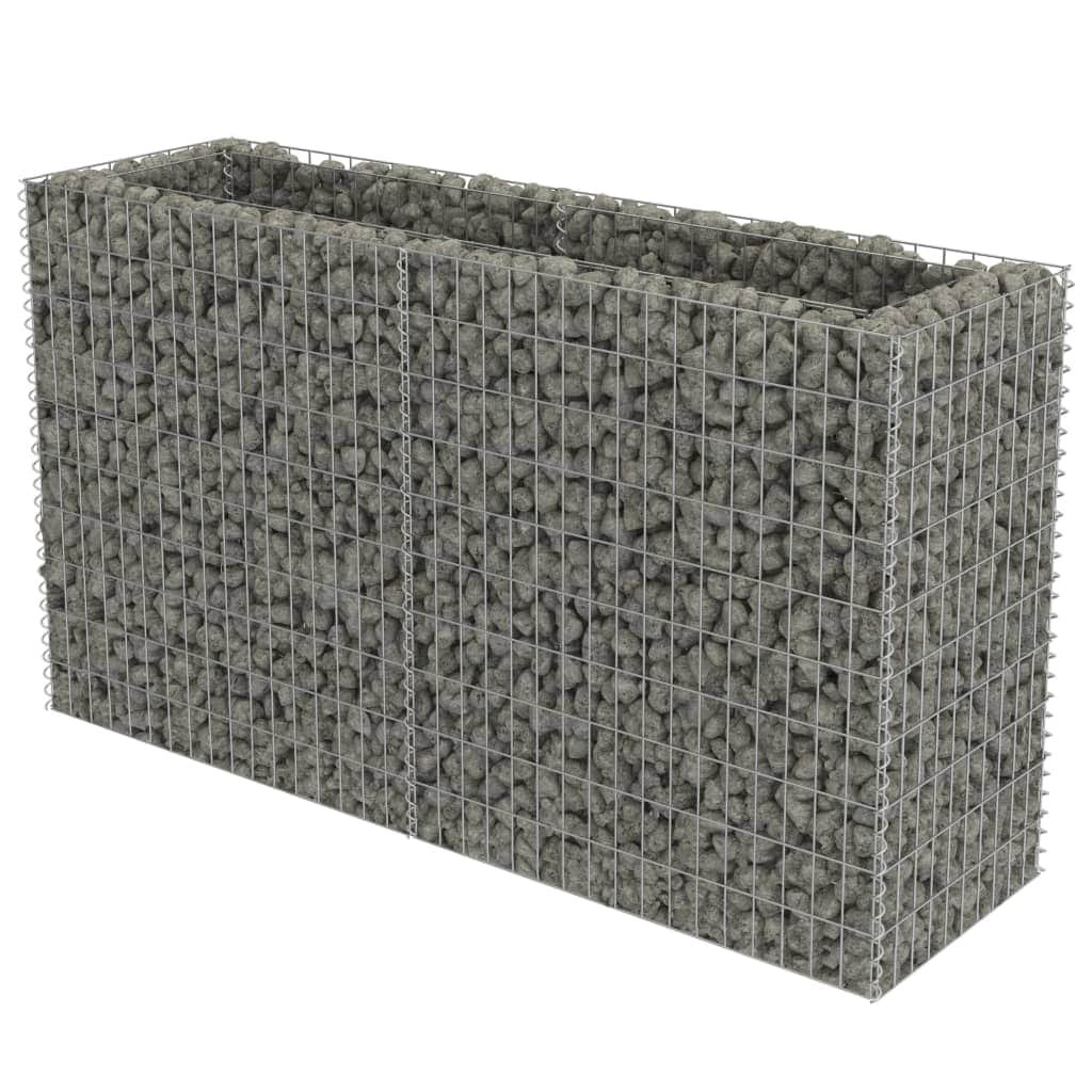 Gabion Planter Galvanised Steel {Silver}