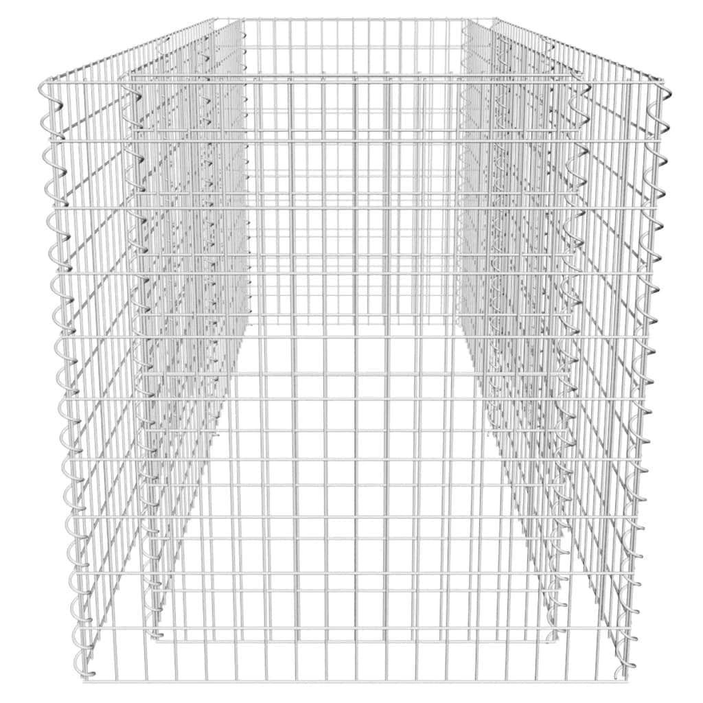 Gabion Planter Steel  Silver