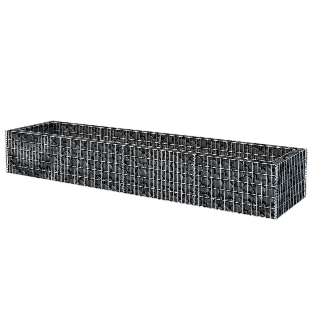 Gabion Planter Steel (Silver)