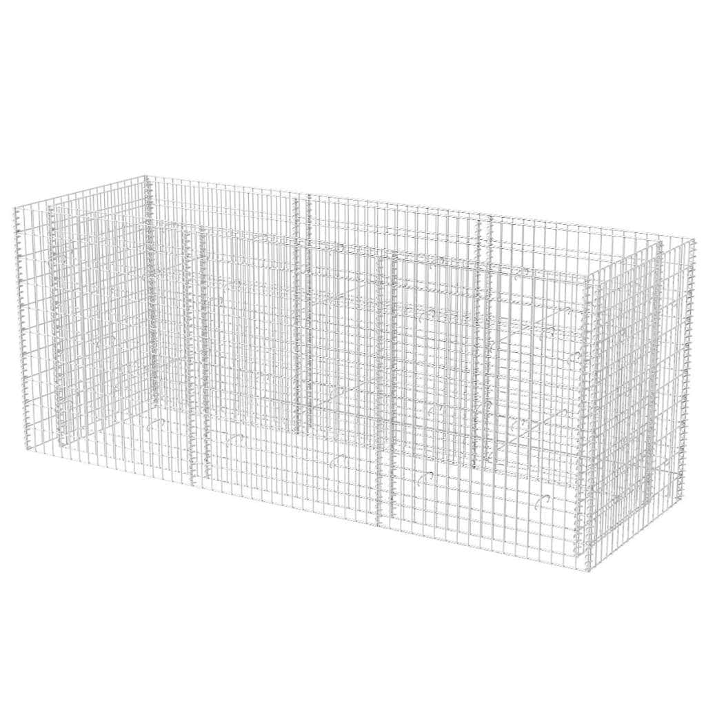 Gabion Planter Steel - Silver