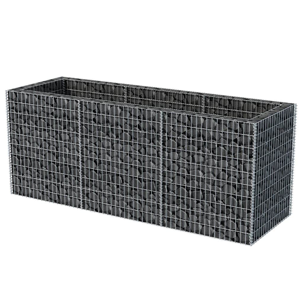 Gabion Planter Steel - Silver