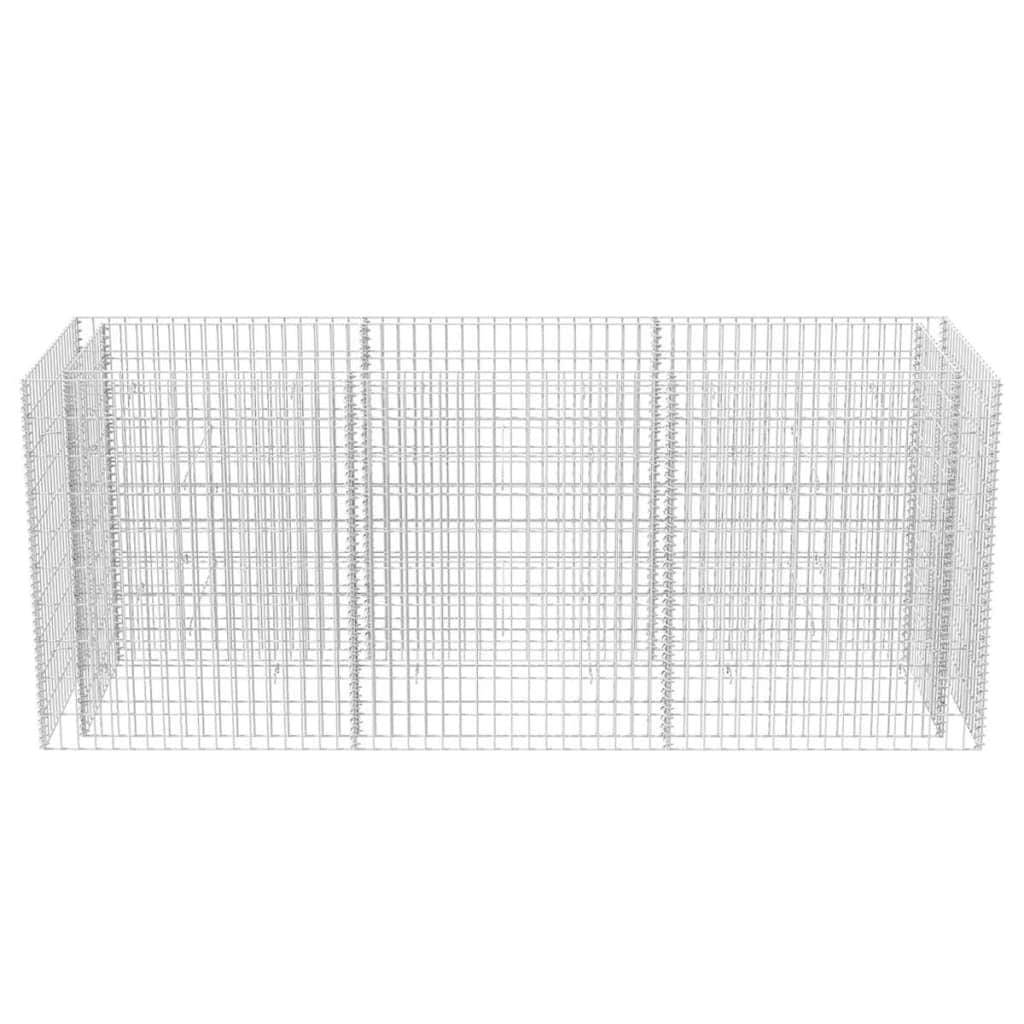 Gabion Planter Steel - Silver