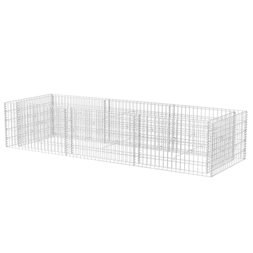 Gabion Planter Steel {Silver}