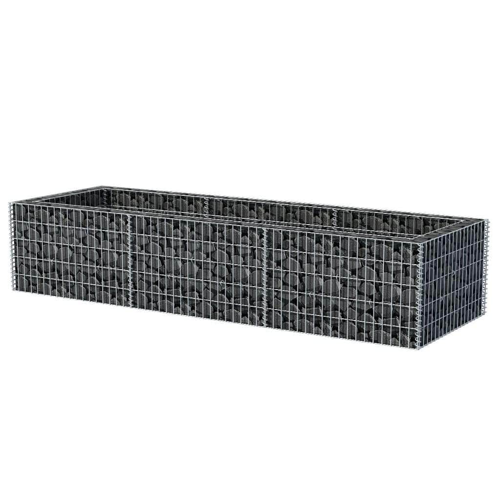 Gabion Planter Steel {Silver}