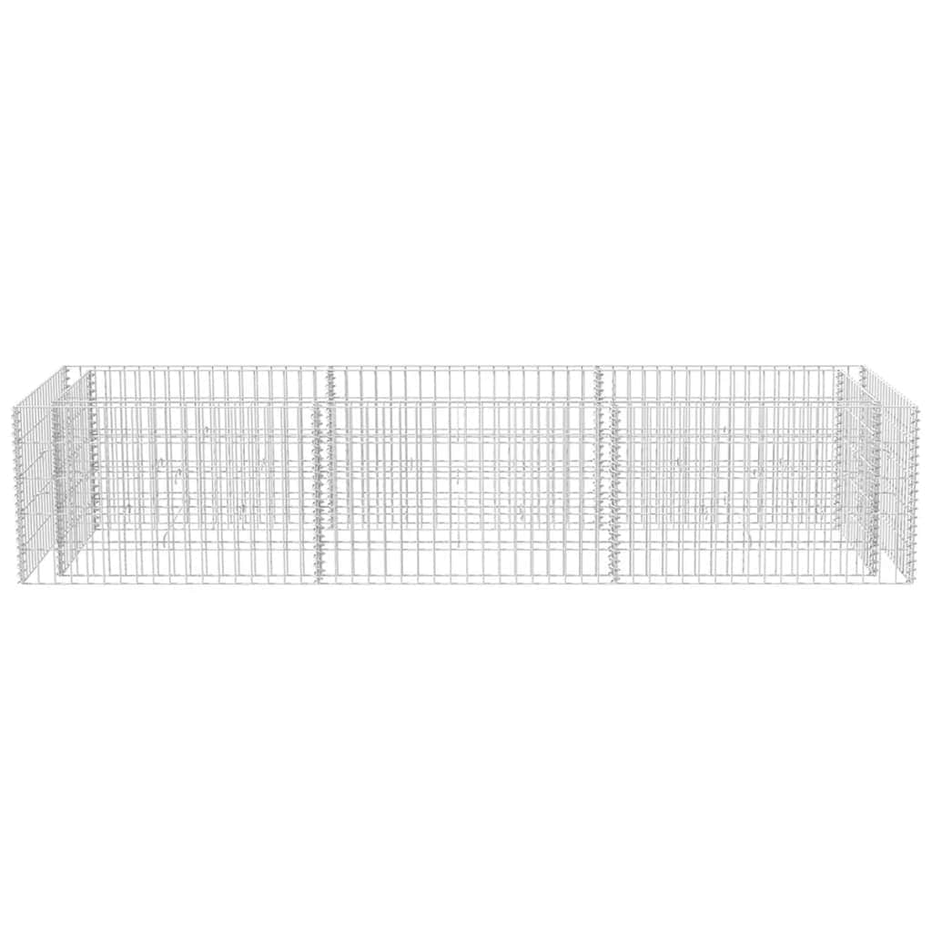 Gabion Planter Steel {Silver}