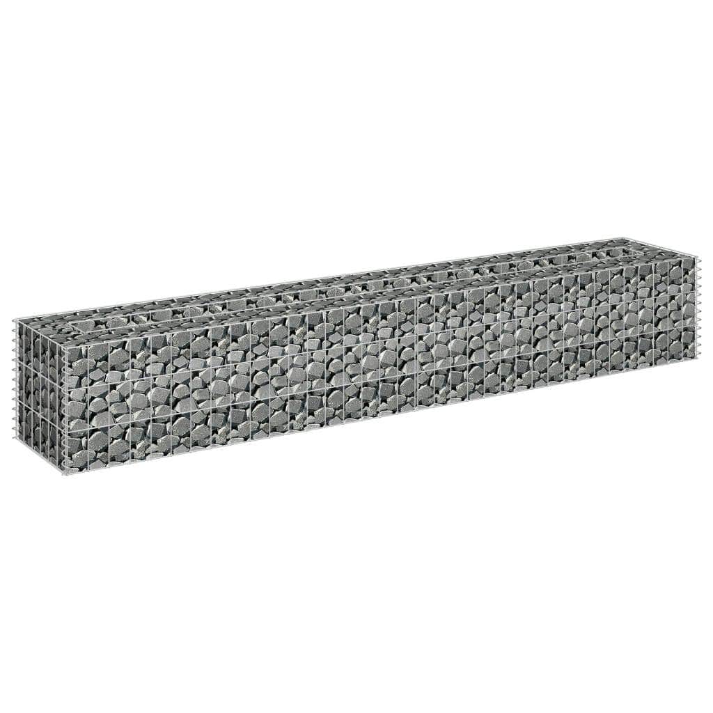Gabion Raised Bed Silver