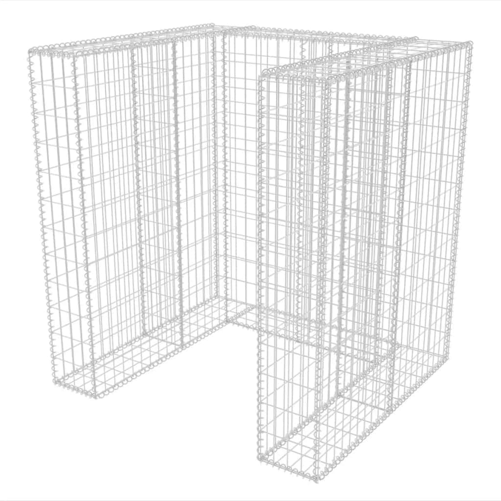 Gabion Single Wheelie Bin Surround Steel S