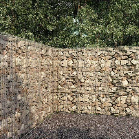 Gabion Wall with Cover Galvanised Steel