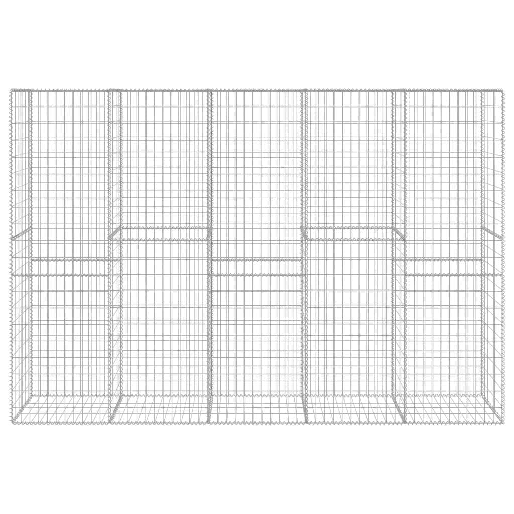 Gabion Wall with Cover Galvanised Steel