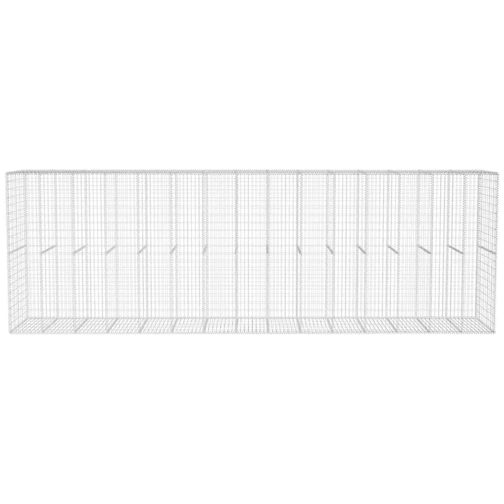 Gabion Wall with Cover Galvanised Steel M