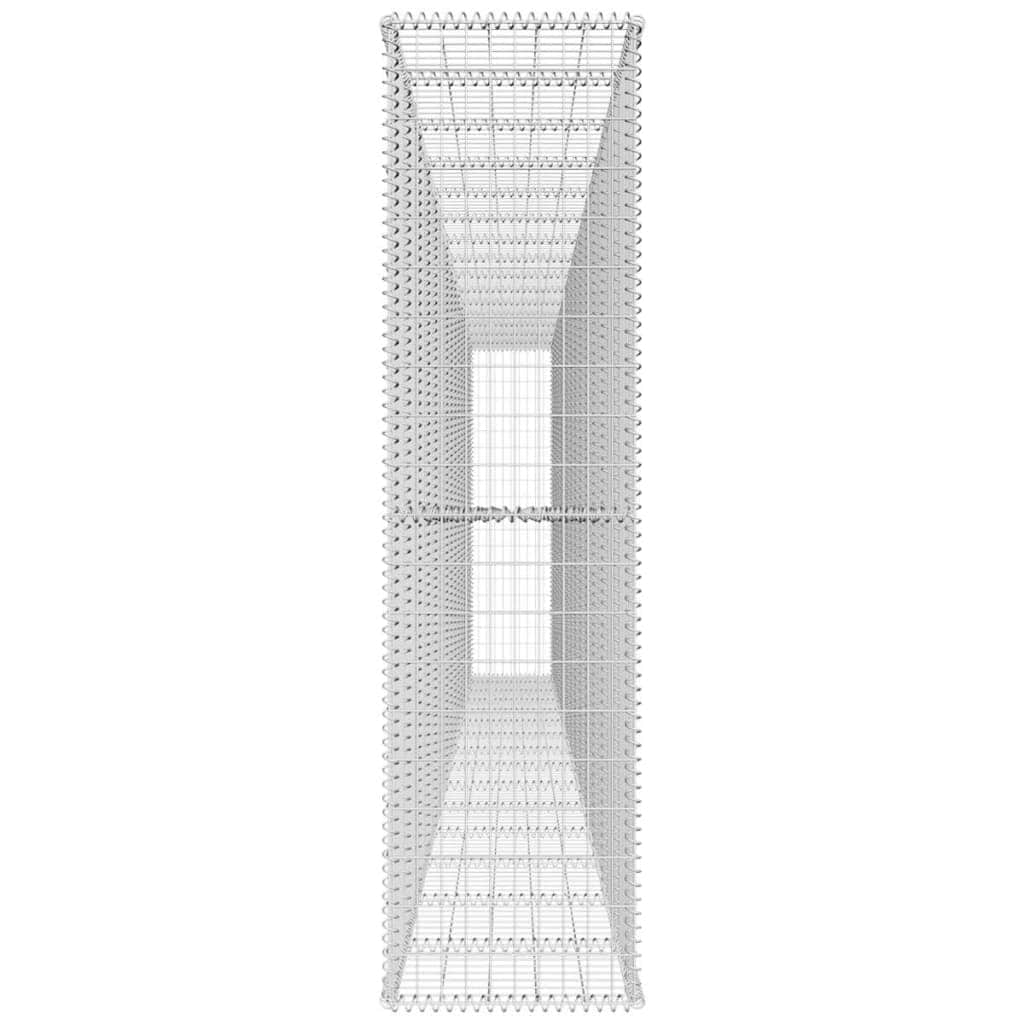 Gabion Wall with Cover Galvanised Steel M