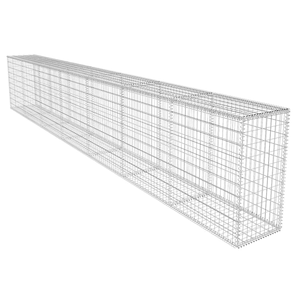 Gabion Wall with Cover Galvanised Steel S