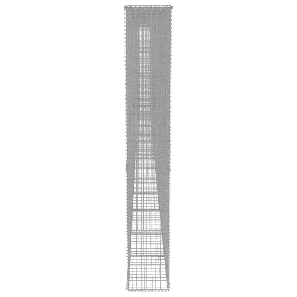 Gabion Wall with Covers Galvanised Steel