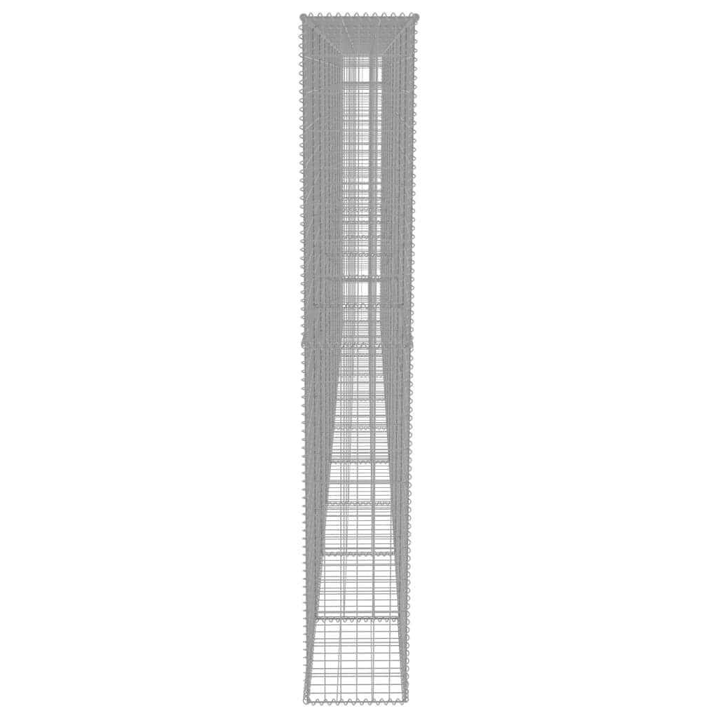 Gabion Wall with Covers Galvanised Steel