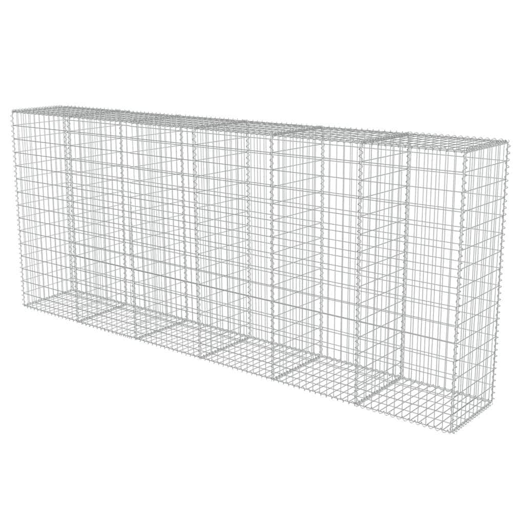 Gabion Wall with Covers Galvanised Steel L