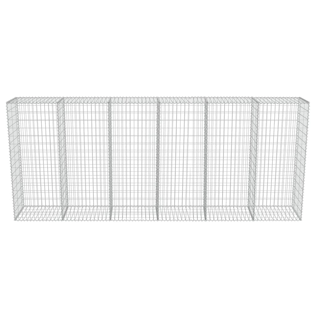 Gabion Wall with Covers Galvanised Steel L